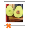 Kawaii knuffel avocado